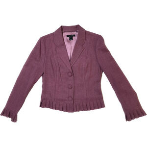 Karen Kane Blazer with Ruffle Hem and Cuffs